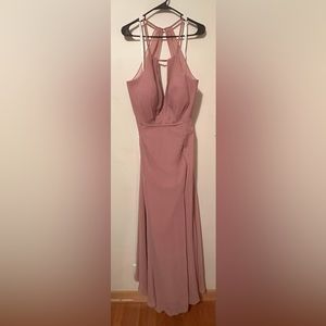 Dusty Rose Azazie Dress Evalleen